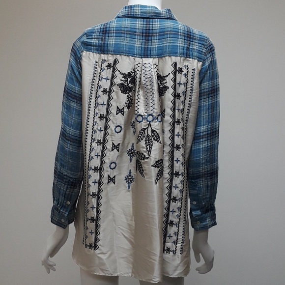 Jane & Delancey Button Up Plaid Shirt - Picture 2 of 8